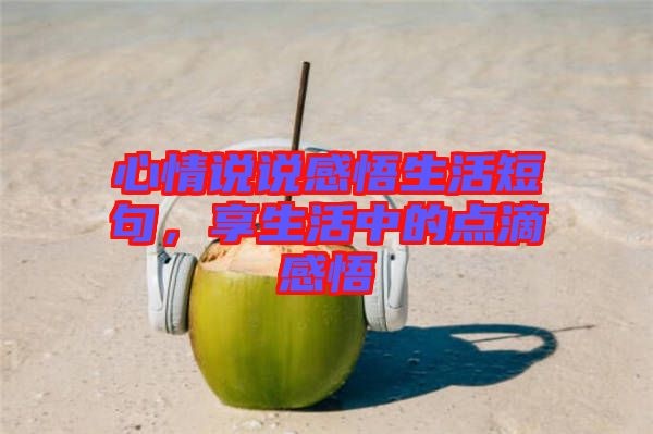 心情說說感悟生活短句，享生活中的點(diǎn)滴感悟