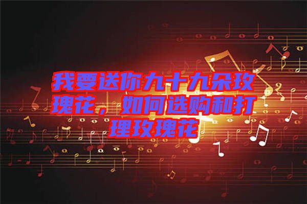 我要送你九十九朵玫瑰花，如何選購和打理玫瑰花
