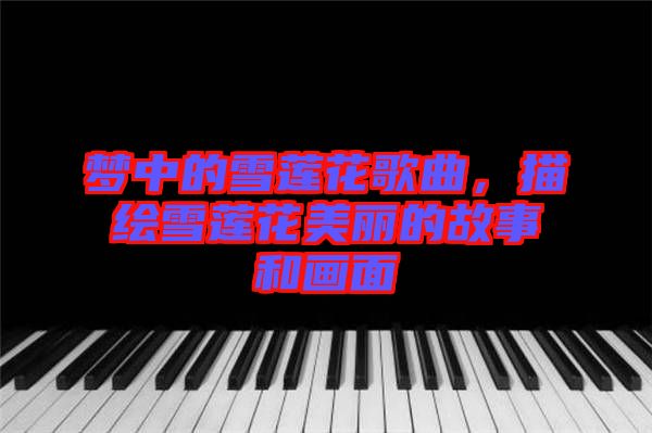 夢中的雪蓮花歌曲，描繪雪蓮花美麗的故事和畫面