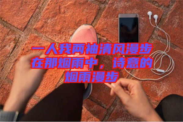 一人我兩袖清風(fēng)漫步在那煙雨中，詩(shī)意的煙雨漫步