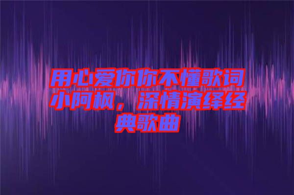 用心愛你你不懂歌詞小阿楓，深情演繹經(jīng)典歌曲