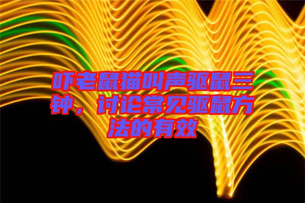 嚇老鼠貓叫聲驅(qū)鼠三鐘，討論常見驅(qū)鼠方法的有效