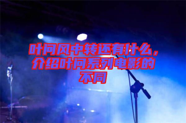 葉問風(fēng)中轉(zhuǎn)還有什么，介紹葉問系列電影的不同