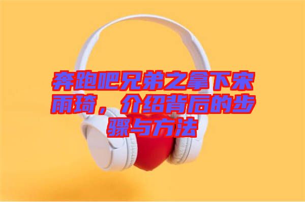 奔跑吧兄弟之拿下宋雨琦，介紹背后的步驟與方法