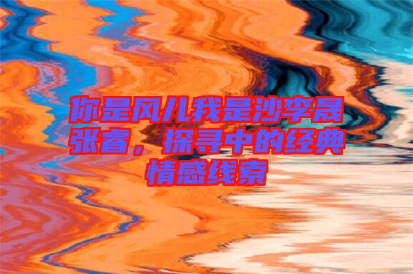 你是風兒我是沙李晟張睿，探尋中的經典情感線索