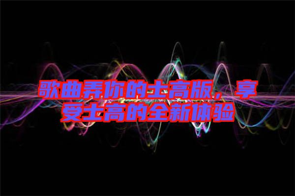 歌曲弄你的士高版，享受士高的全新體驗