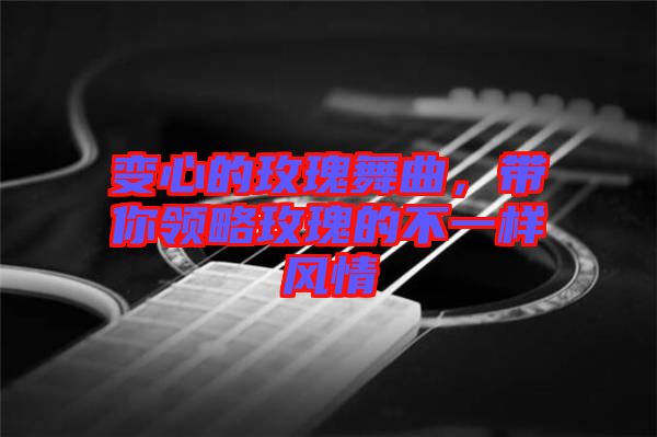 變心的玫瑰舞曲，帶你領(lǐng)略玫瑰的不一樣風(fēng)情
