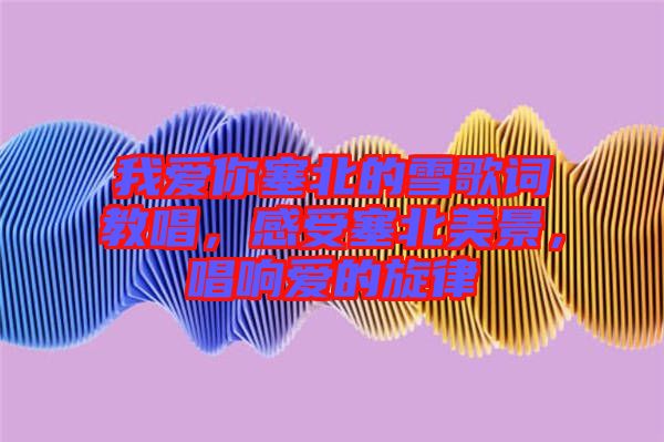 我愛你塞北的雪歌詞教唱，感受塞北美景，唱響愛的旋律