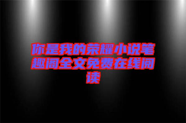 你是我的榮耀小說(shuō)筆趣閣全文免費(fèi)在線(xiàn)閱讀