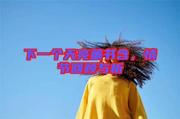 下一個天亮董書含，情節(jié)回顧與析