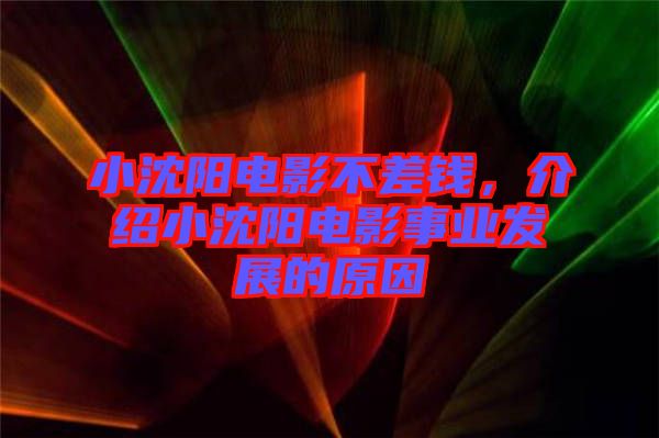 小沈陽電影不差錢，介紹小沈陽電影事業(yè)發(fā)展的原因