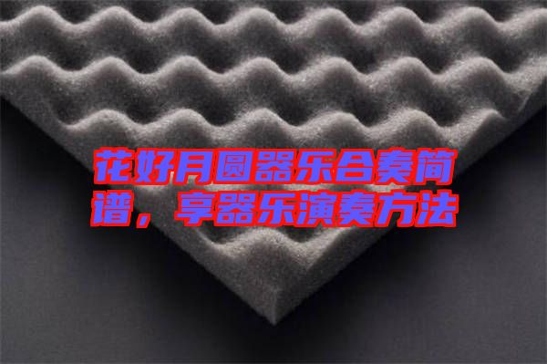 花好月圓器樂合奏簡譜，享器樂演奏方法