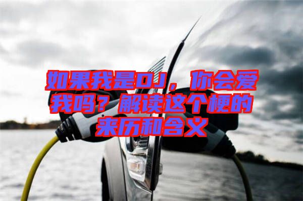 如果我是DJ，你會愛我嗎？解讀這個梗的來歷和含義